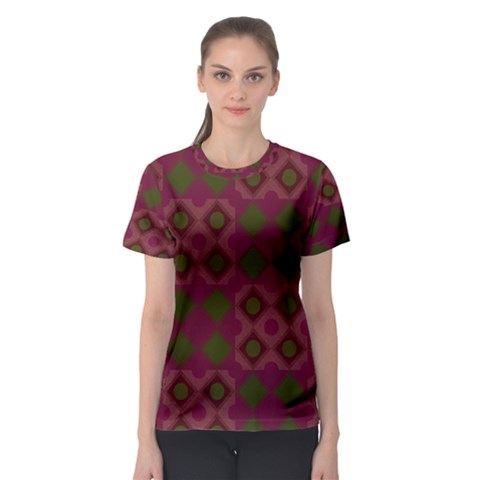 Illustration Background Abstract Pattern Texture Design Women s Sport Mesh Tee by danenraven