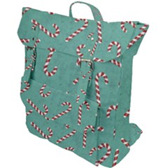 Christmas Candy Cane Background Buckle Up Backpack by danenraven