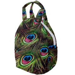 Peacock Feathers Color Plumage Travel Backpacks by Celenk