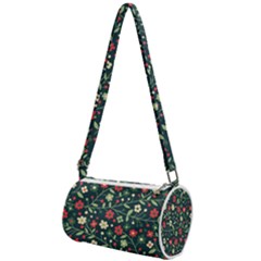 Flowering Branches Seamless Pattern Mini Cylinder Bag by Zezheshop