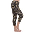 Vintage Batik Art Architecture Pattern Capri Winter Leggings  View3