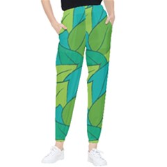 Leaves Pattern Autumn Background Tapered Pants by Ravend