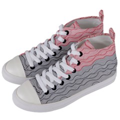 Creation Painting Fantasy Texture Women s Mid-top Canvas Sneakers by Ravend