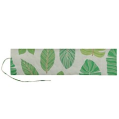 Watercolor Banana Leaves  Roll Up Canvas Pencil Holder (l) by ConteMonfrey