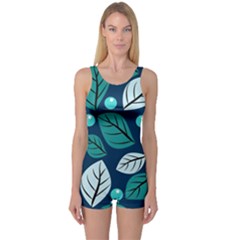 Vibrant Fall Autumn   One Piece Boyleg Swimsuit by ConteMonfrey