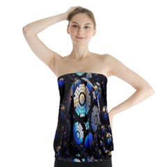 Illustration Tech Galaxy Robot Bot Science Strapless Top by danenraven