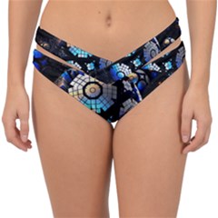 Illustration Tech Galaxy Robot Bot Science Double Strap Halter Bikini Bottom by danenraven