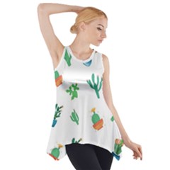 Among Succulents And Cactus  Side Drop Tank Tunic by ConteMonfrey