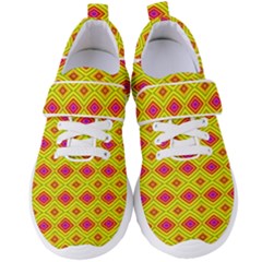 Red Yellow Abstract Women s Velcro Strap Shoes by artworkshop