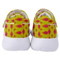 Red Yellow Abstract Women s Velcro Strap Shoes View4