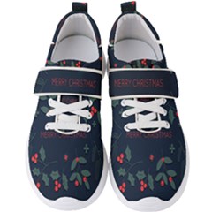 Merry Christmas  Frame Flora Men s Velcro Strap Shoes by artworkshop