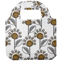 Daisy Minimalist Leaves Foldable Grocery Recycle Bag by ConteMonfrey