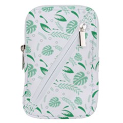 Green Nature Leaves Draw   Belt Pouch Bag (large) by ConteMonfrey