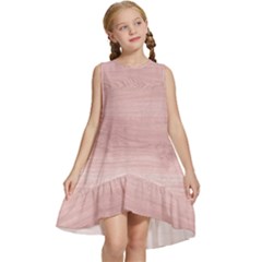 Pink Wood  Kids  Frill Swing Dress by ConteMonfrey