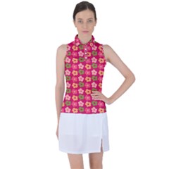 Little Flowers Garden   Women s Sleeveless Polo Tee by ConteMonfrey