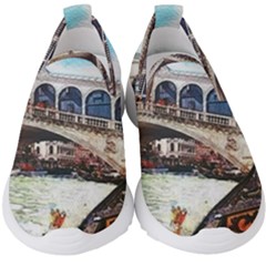 Lovely Gondola Ride - Venetian Bridge Kids  Slip On Sneakers by ConteMonfrey