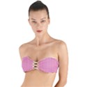 Polka Dot Dots Pattern Dot Twist Bandeau Bikini Top View1