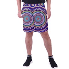 Kaleidoscope Geometric Circles Men s Pocket Shorts by danenraven