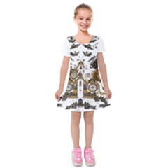 Im Fourth Dimension Colour 73 Kids  Short Sleeve Velvet Dress by imanmulyana