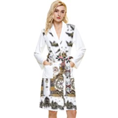 Im Fourth Dimension Colour 73 Long Sleeve Velour Robe by imanmulyana