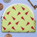 Red Christmas Tree Green Horseshoe Style Canvas Pouch View1