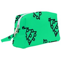 Tree With Ornaments Green Wristlet Pouch Bag (large) by TetiBright