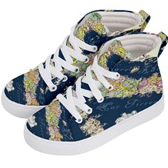 Map Italy Blue Kids  Hi-top Skate Sneakers by ConteMonfrey