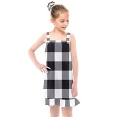 Black And White Plaided  Kids  Overall Dress by ConteMonfrey