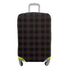 Brown And Black Small Plaids Luggage Cover (small) by ConteMonfrey