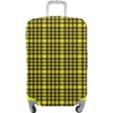 Yellow Small Plaids Luggage Cover (Large) View1