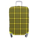 Yellow Small Plaids Luggage Cover (Medium) View1