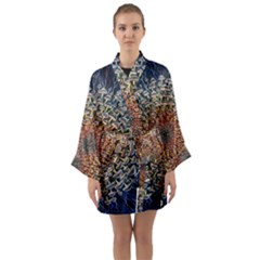 Mirror Fractal Long Sleeve Satin Kimono by Sparkle