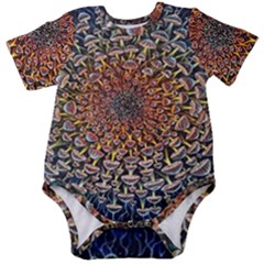 Mirror Fractal Baby Short Sleeve Onesie Bodysuit by Sparkle