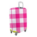 Pink and white plaids Luggage Cover (Small) View2