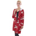 Christmas-merry christmas Hooded Pocket Cardigan View1