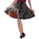 Fresh water tomatoes A-line Skater Skirt View2