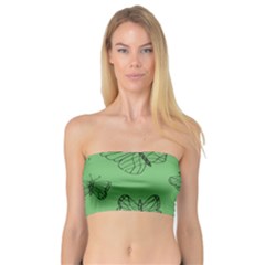 Green Nature Pattern Bandeau Top by Wegoenart