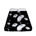 Ghost Background Halloween Fitted Sheet (Full/ Double Size) View1