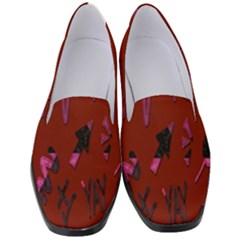 Doodles Maroon Women s Classic Loafer Heels by nateshop