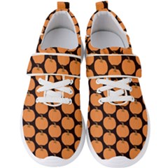 Black And Orange Pumpkin Men s Velcro Strap Shoes by ConteMonfrey