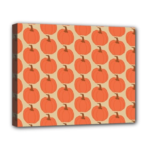 Cute Pumpkin Deluxe Canvas 20  X 16  (stretched) by ConteMonfrey