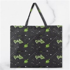 Halloween - The Witch Is Back   Zipper Large Tote Bag by ConteMonfrey