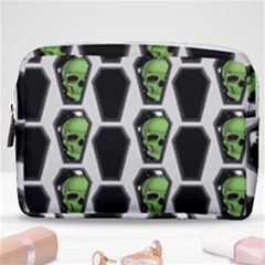 Coffins And Skulls - Modern Halloween Decor  Make Up Pouch (medium) by ConteMonfrey