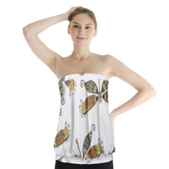 Pattern-35 Strapless Top by nateshop