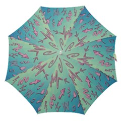 Pink Yes Bacground Straight Umbrellas by nateshop