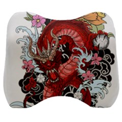 Drawing Red Dragon Legendary Velour Head Support Cushion by Jancukart