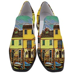 Colorful Venice Homes Women Slip On Heel Loafers by ConteMonfrey