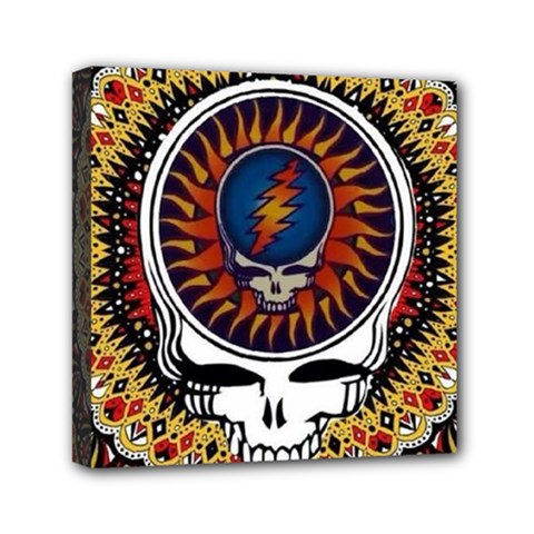 Grateful Dead Mini Canvas 6  X 6  (stretched) by Jancukart