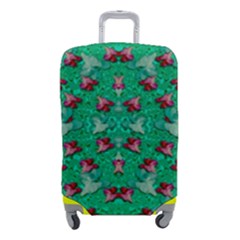 Beautiful Tropical Orchids Blooming Over Earth In Peace Luggage Cover (small) by pepitasart