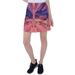 Pattern Colorful Background Abstarct Tennis Skirt by Ravend